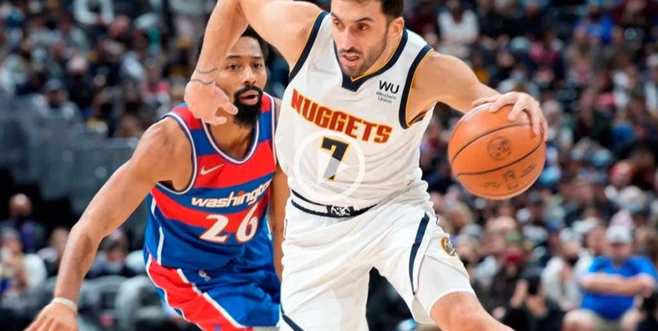 Mágica noche de Campazzo para la victoria de Denver ante Washington 