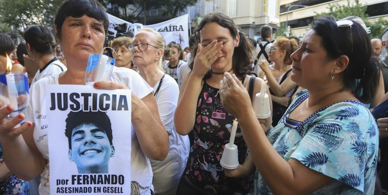 Familiares y amigos marcharon por Fernando Báez Sosa en Recoleta