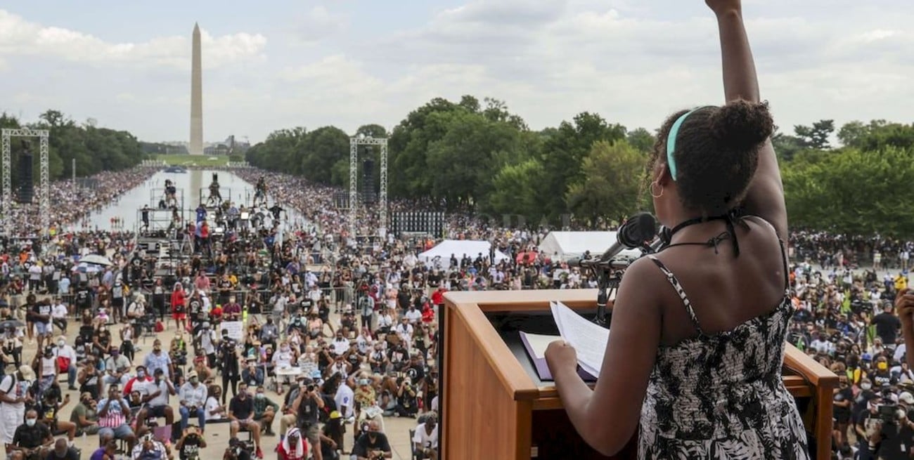 Washington: una multitud emuló la Gran Marcha de Martin Luther King contra el racismo