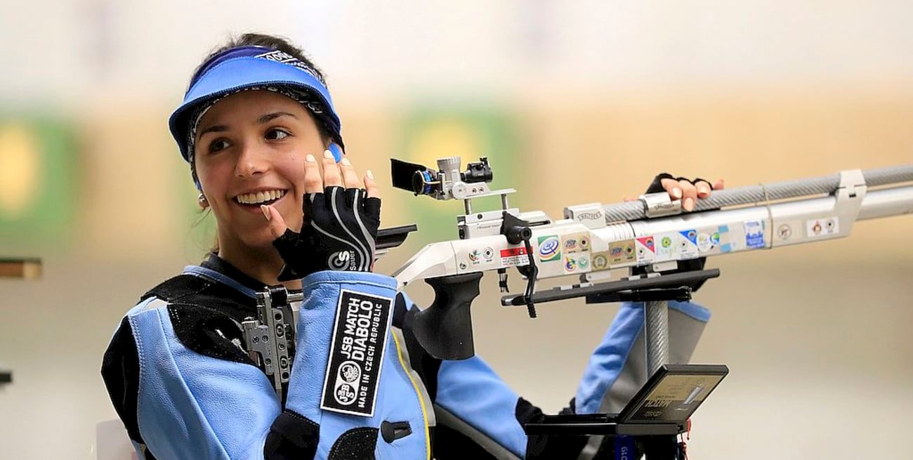 Tiro: Fernanda Russo celebró su regreso a los entrenamientos en La Rioja