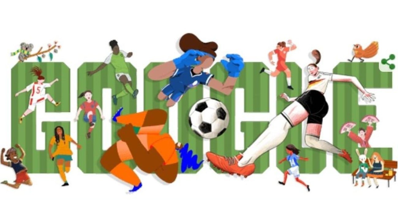 Google dedica el doodle de hoy al comienzo del Mundial femenino de fútbol