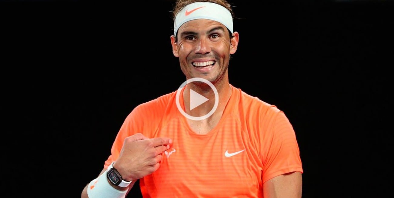 Video: el grosero gesto que recibió Rafa Nadal de una espectadora