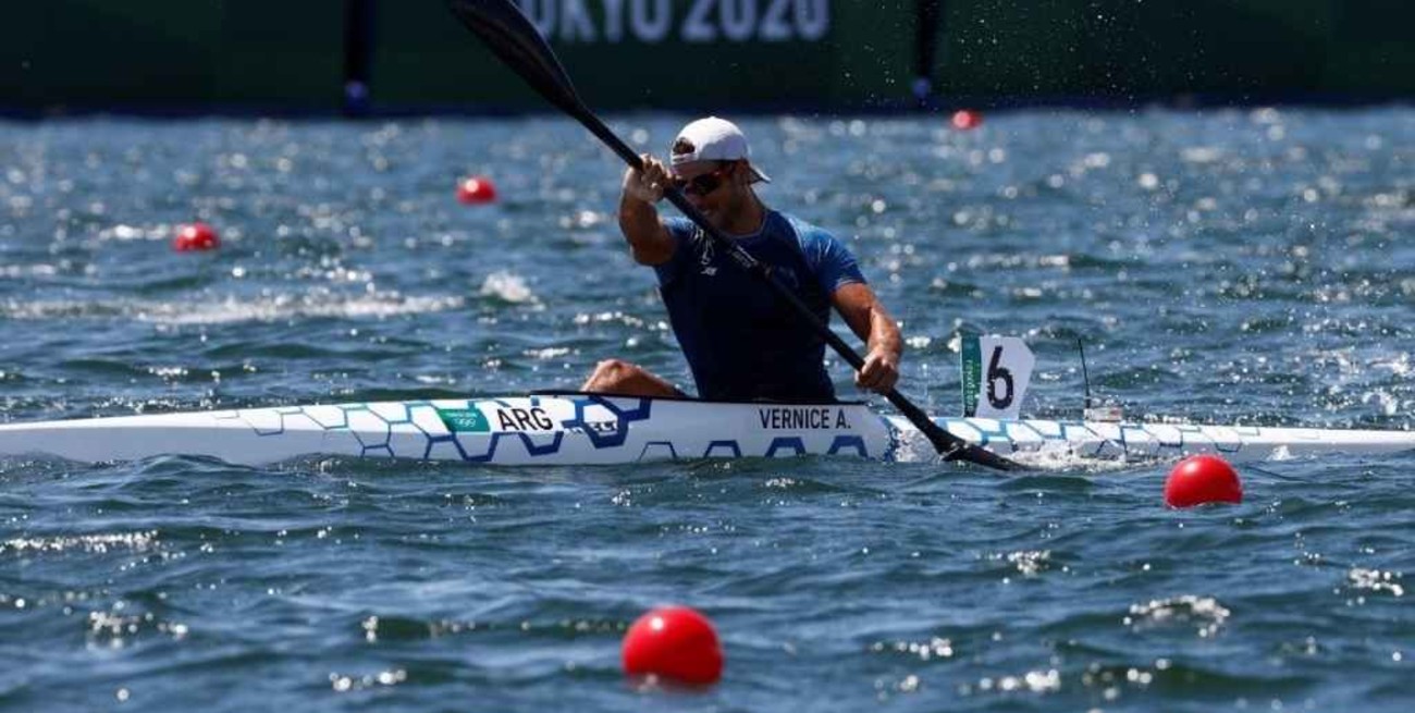 Agustín Vernice terminó octavo en la final olímpica de la modalidad K1 1000