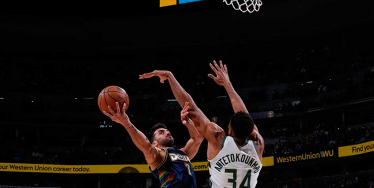 Buena producción de Campazzo en otra caída de Denver, ahora frente a Milwaukee