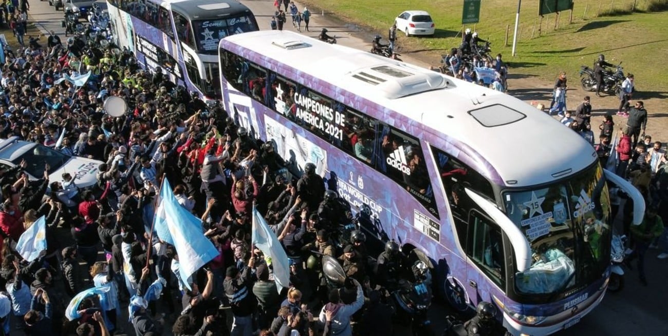 Los campeones de América ya están en Argentina