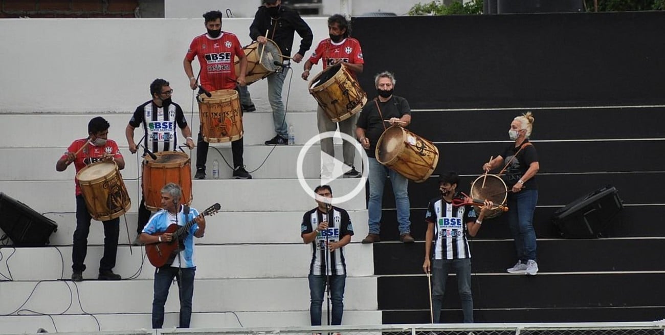 A pura chacarera: emotivo homenaje a Maradona en la previa de Central Córdoba-Colón