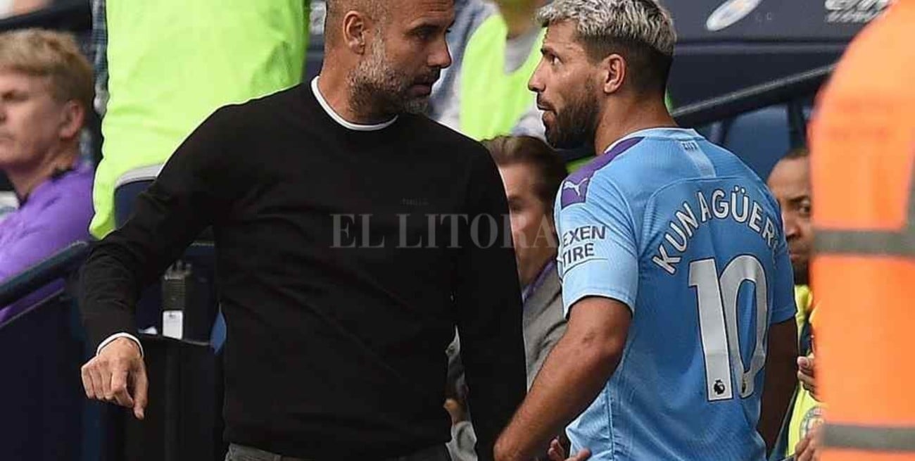 Pep Guardiola le envió un consejo al Kun Agüero por su estado de salud