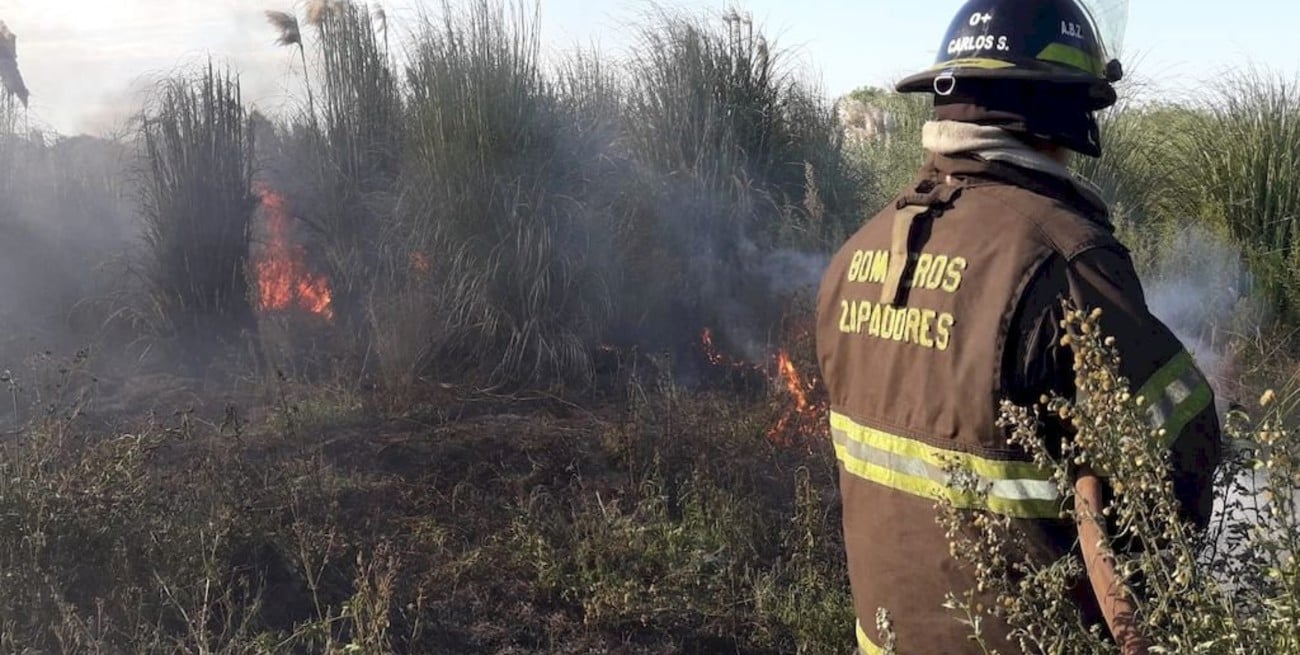 Quema de pastizales: se incendió un predio en Gral. Paz al 9.400