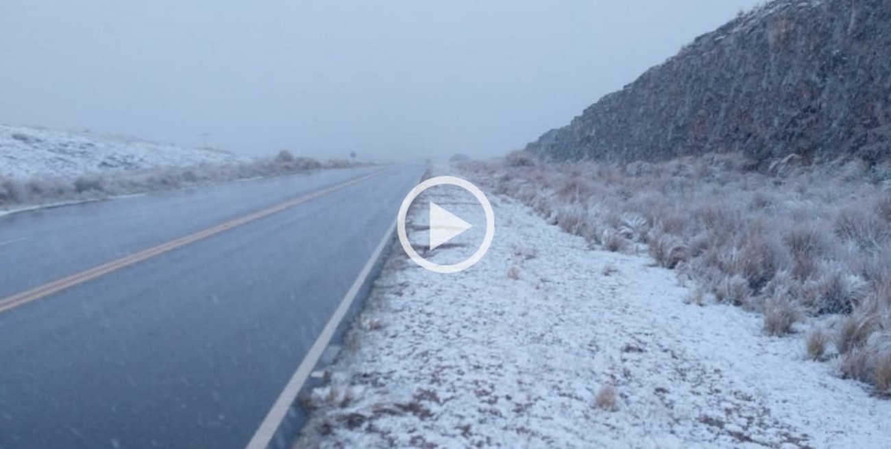 Video: volvió a nevar en las Sierras de Córdoba