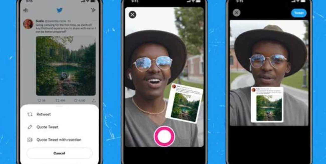 Twitter pone a prueba una función que permite reaccionar a los tweets con fotos y videos