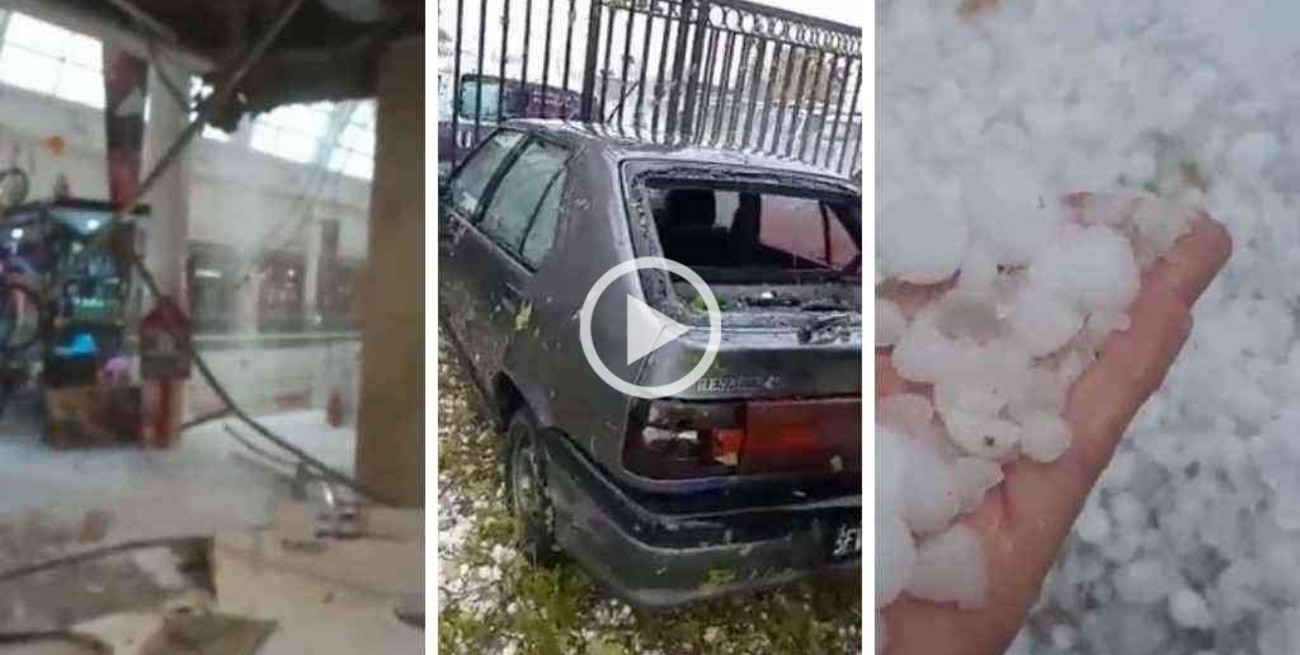 Una fuerte tormenta de granizo en Mendoza ocasionó graves daños y dejó más de 50 viviendas anegadas