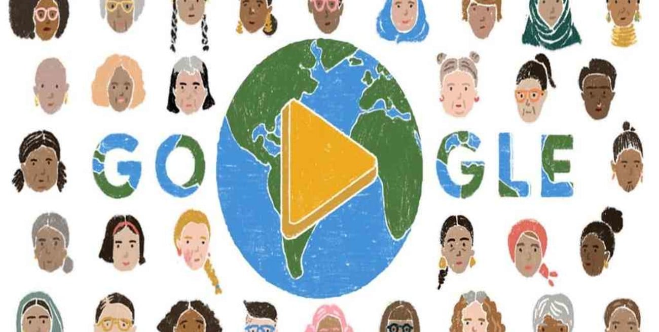 Google conmemora el 8M con la representación de todas las mujeres en un doodle 