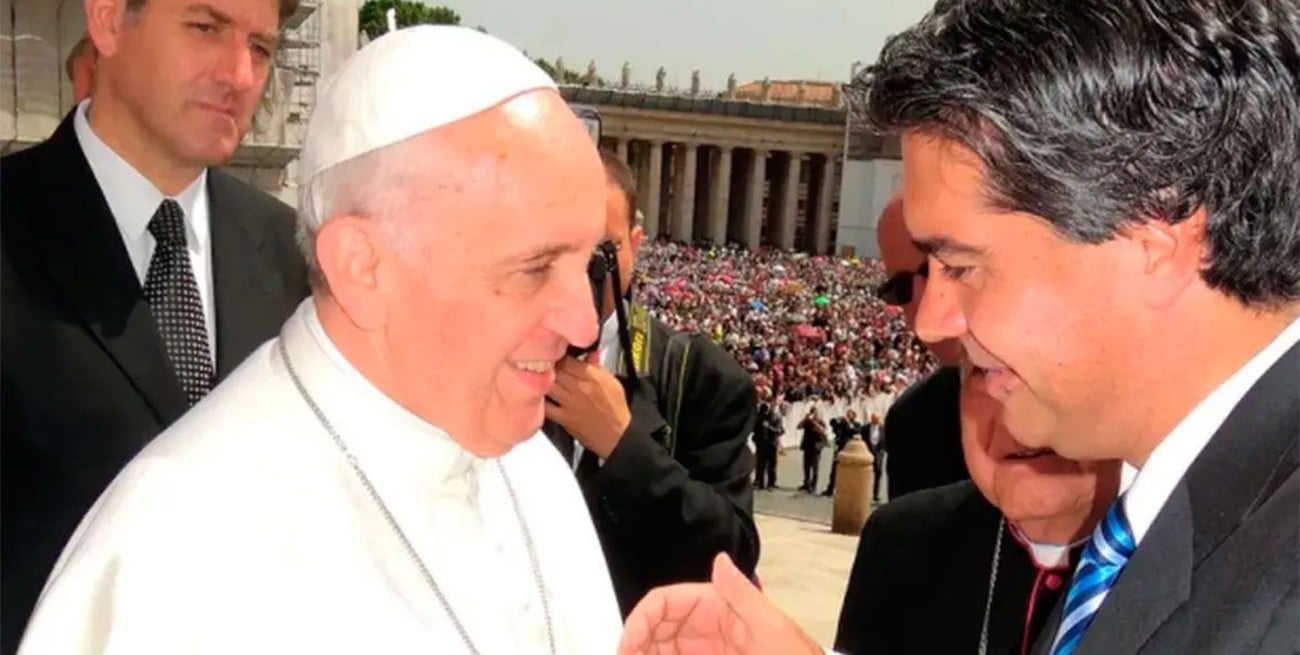 Jorge Capitanich fue recibido por el papa Francisco 