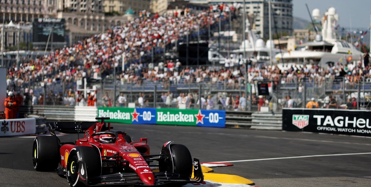 Leclerc dominó la primera jornada de entrenamientos del Gran Premio de Mónaco