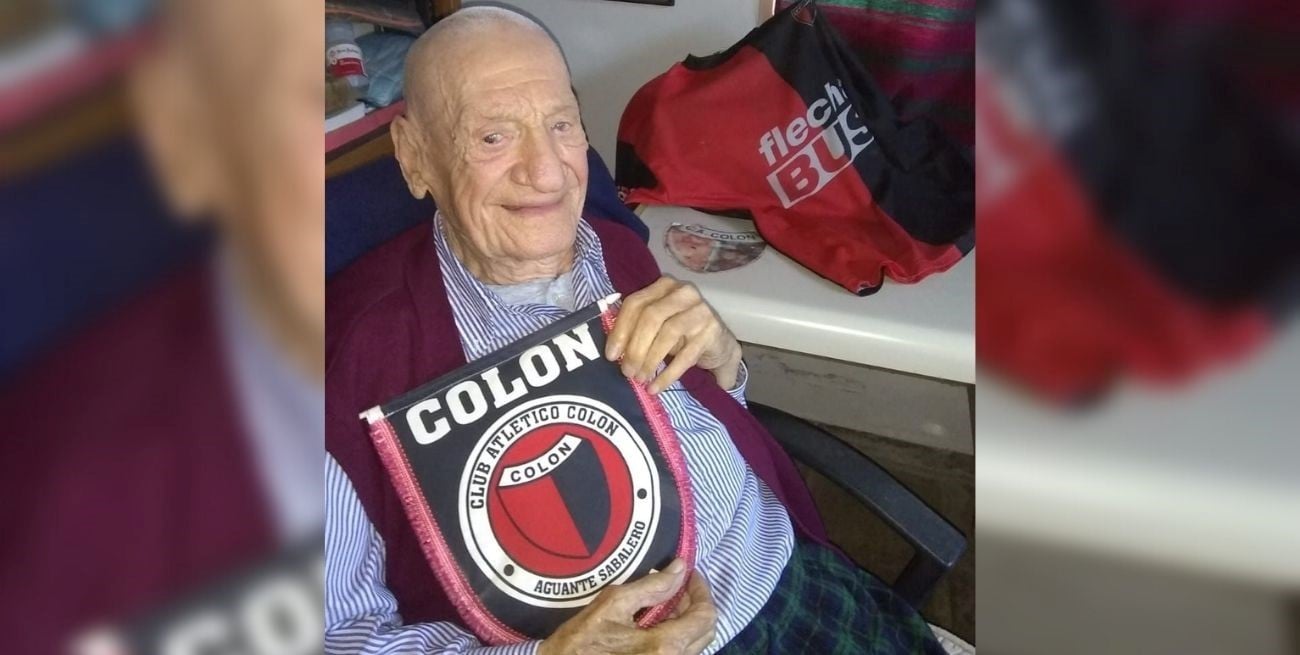 El hincha que cumplió 100 años el mismo día que Colón salió campeón