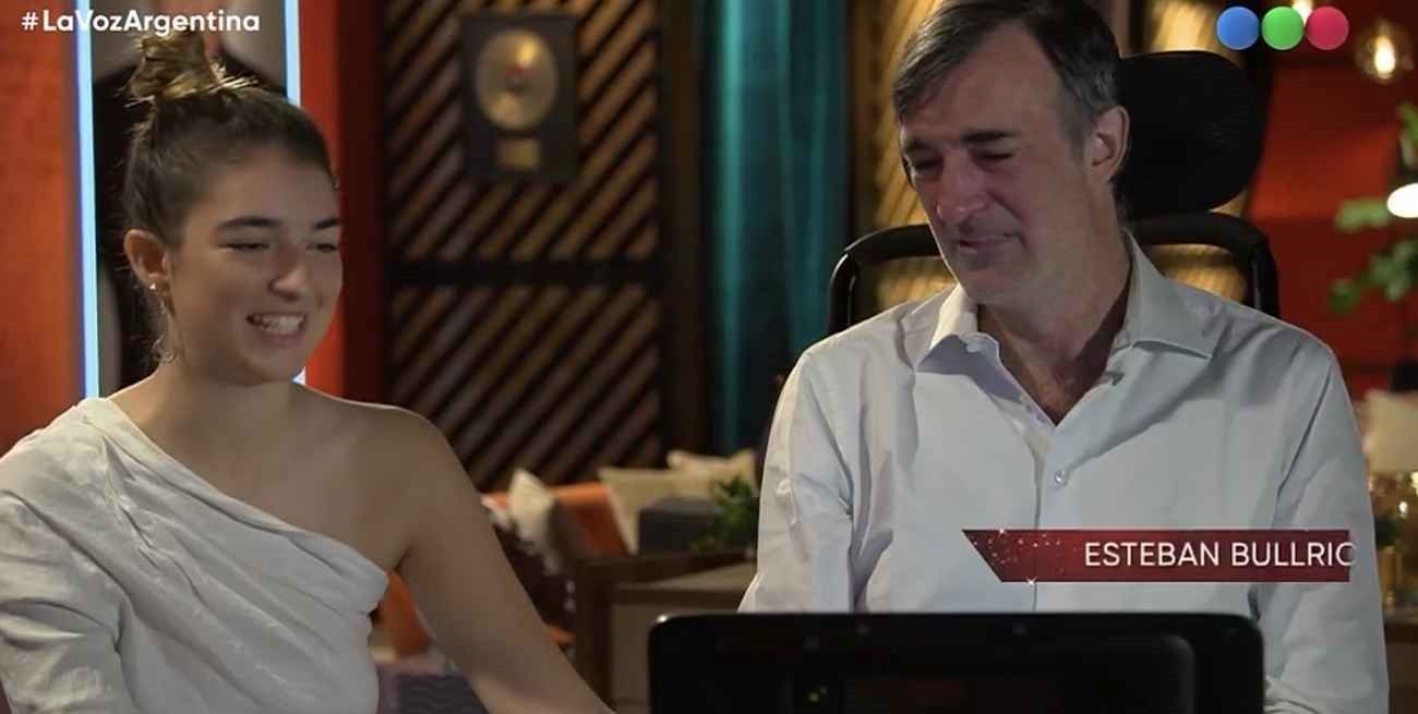 Esteban Bullrich acompañó a su hija en su participación en la Voz Argentina y emocionó a todos