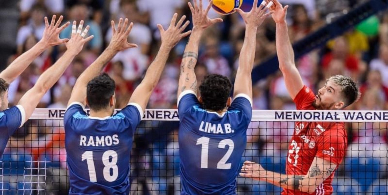 Argentina cayó ante Polonia en el último amistoso antes del Mundial de Vóleibol