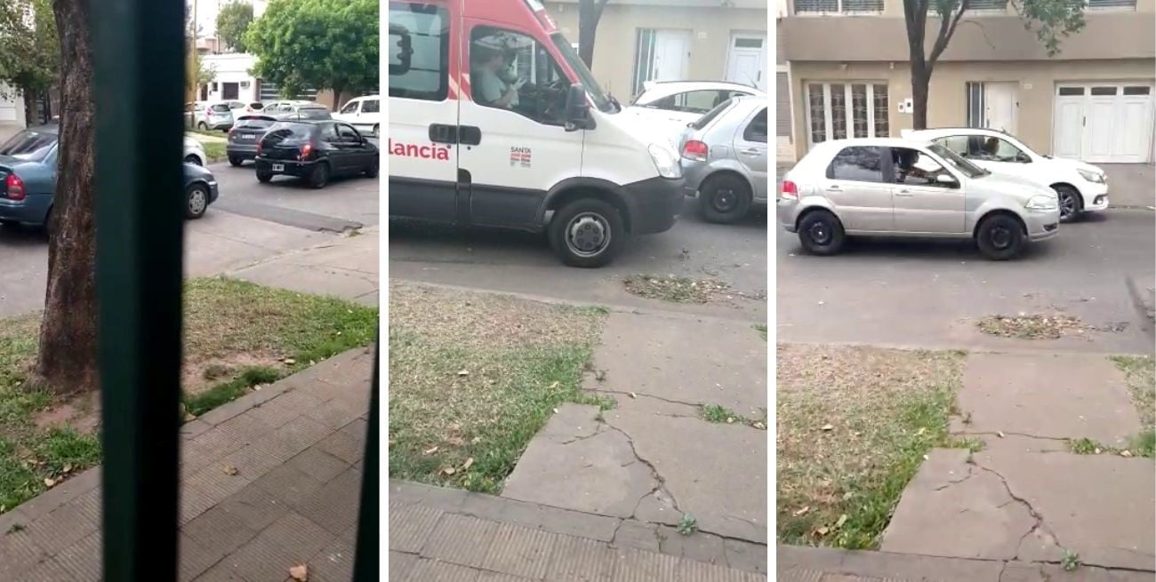 Caos en el tránsito de barrio Fomento 9 de Julio por cables caídos