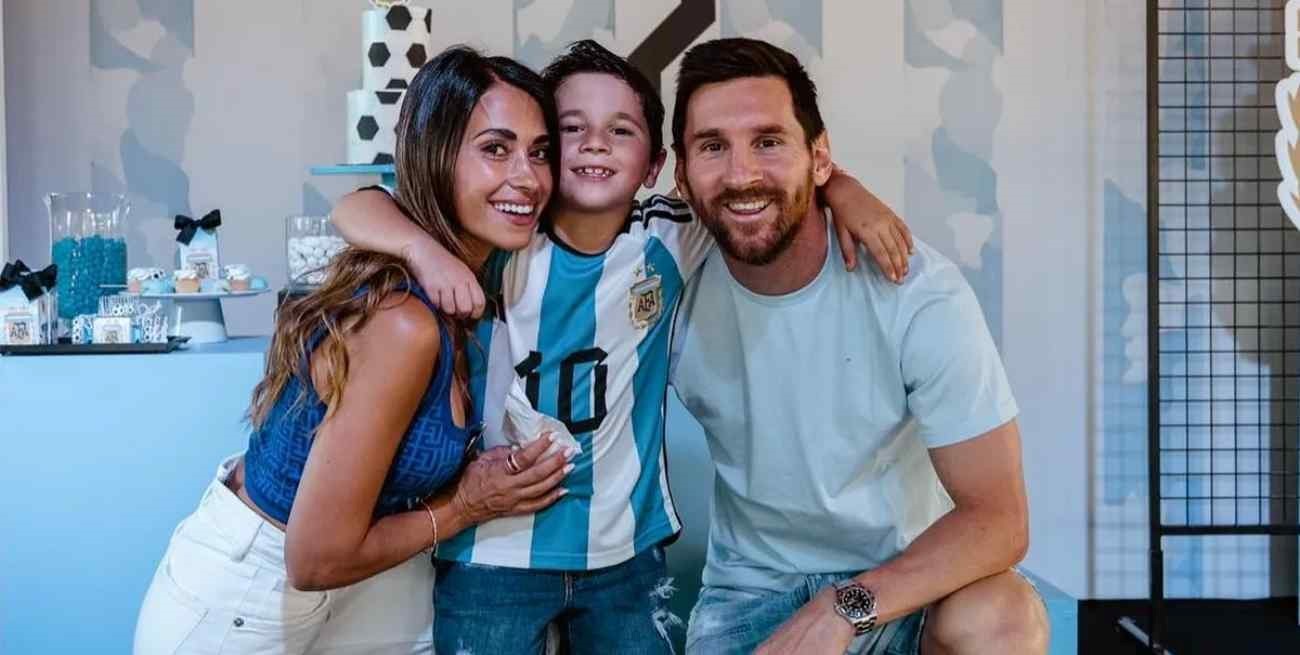 Mateo Messi fue tendencia por su inusual manera de ver el partido entre Argentina y Polonia