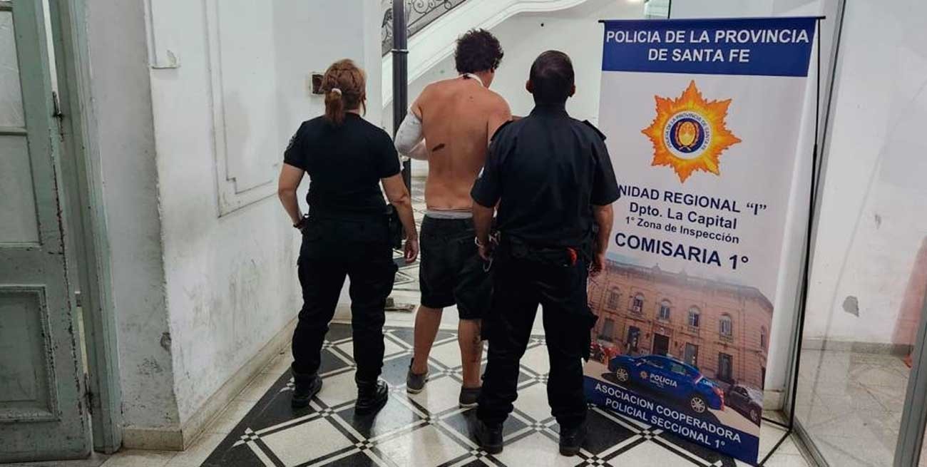 Detuvieron al hombre que golpeó con un martillo a una mujer en la Recoleta santafesina