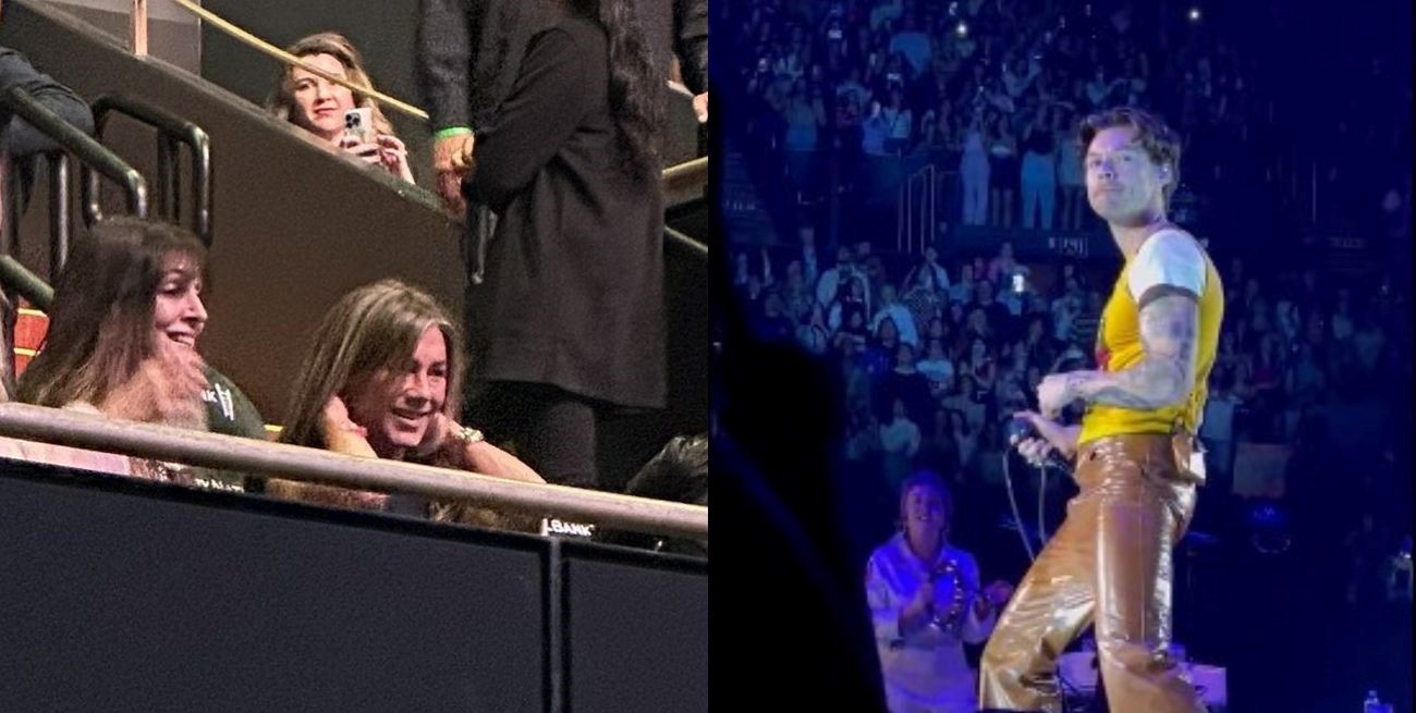 Jennifer Aniston causó furor en el show de Harry Styles: el incidente que se robó todas las miradas