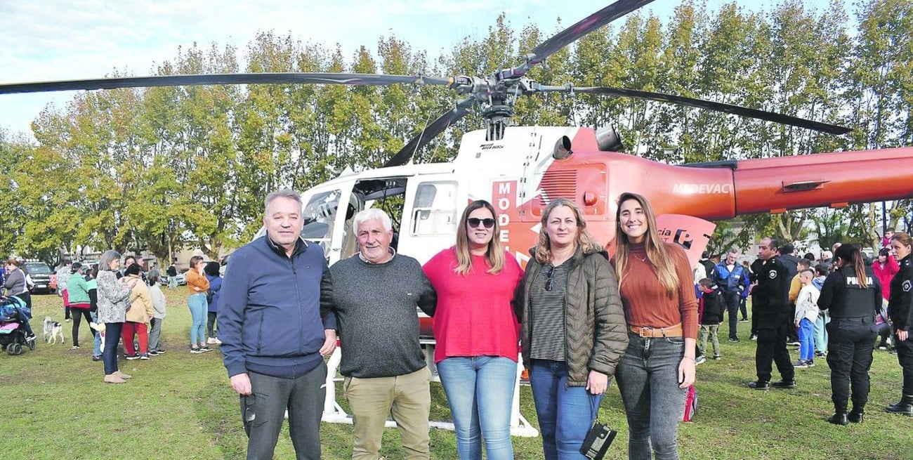 Carreras: por vía aérea ya está conectada con hospitales de alta complejidad