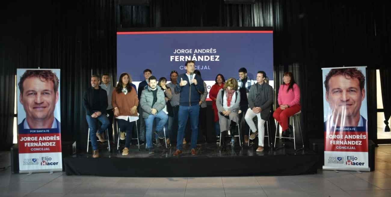 Jorge Andrés Fernández presentó la lista "Elijo Hacer" para el Concejo Municipal