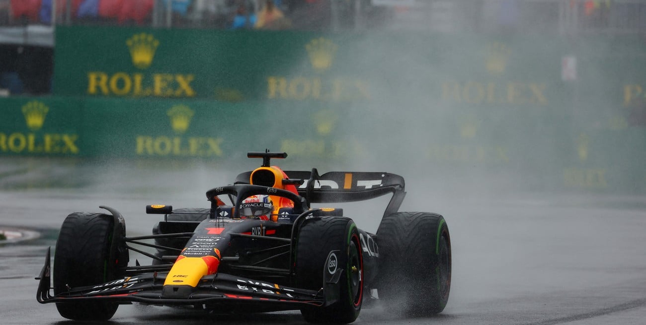 Bajo la lluvia, Verstappen se quedó con la pole en Canadá