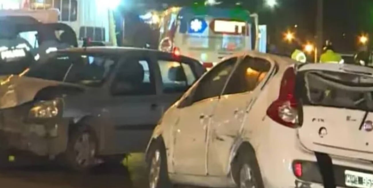 Cinco heridos tras un choque múltiple en Panamericana