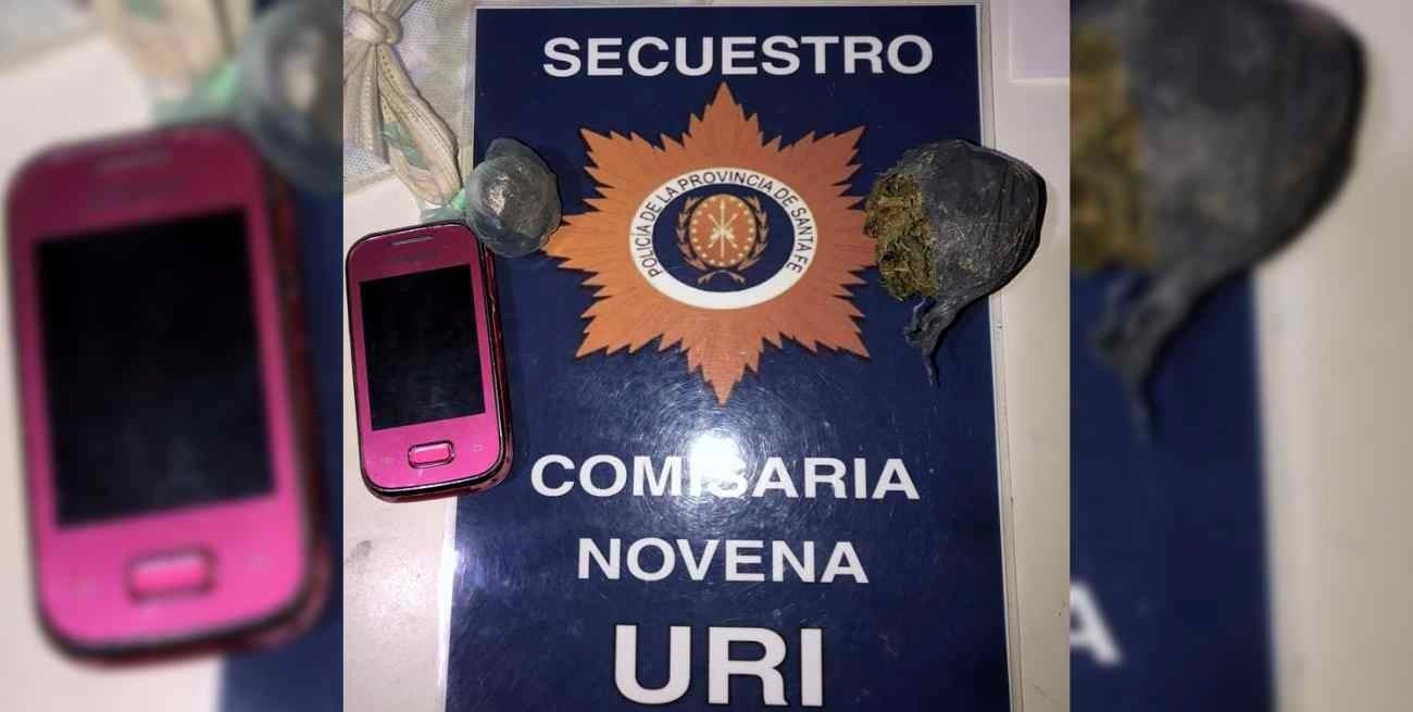 Atrapados cuando tiraban droga y un teléfono al patio de la Comisaría 9a de Santa Fe