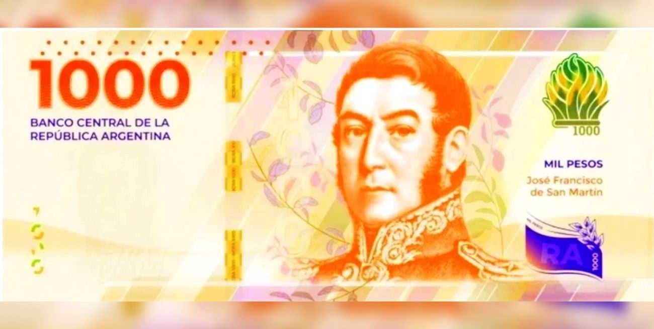 Volvió San Martín: el Banco Central puso en circulación los nuevos billetes de $ 1000