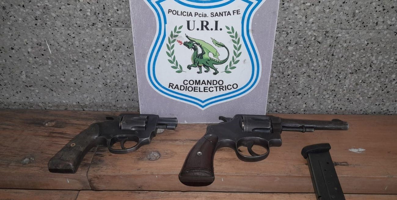 Seis armas secuestradas durante distintos procedimientos en Santa Fe