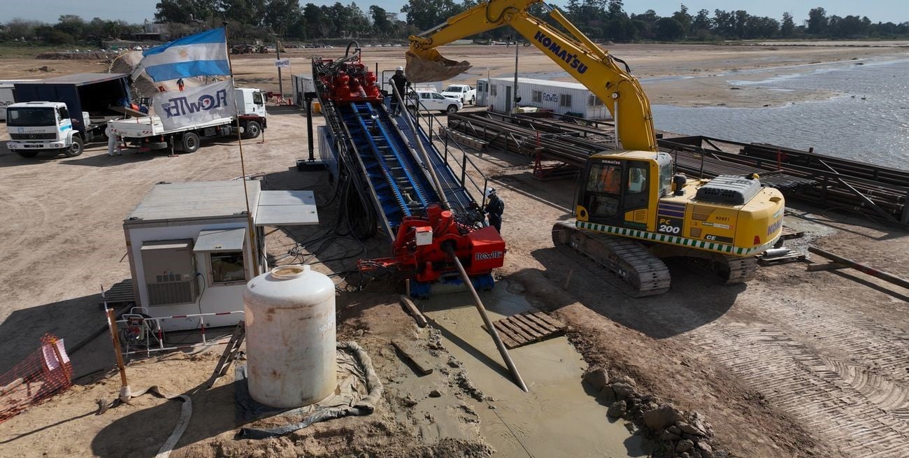 Gasoducto Gran Santa Fe: la perforación de la laguna ya avanzó más de 500 metros 