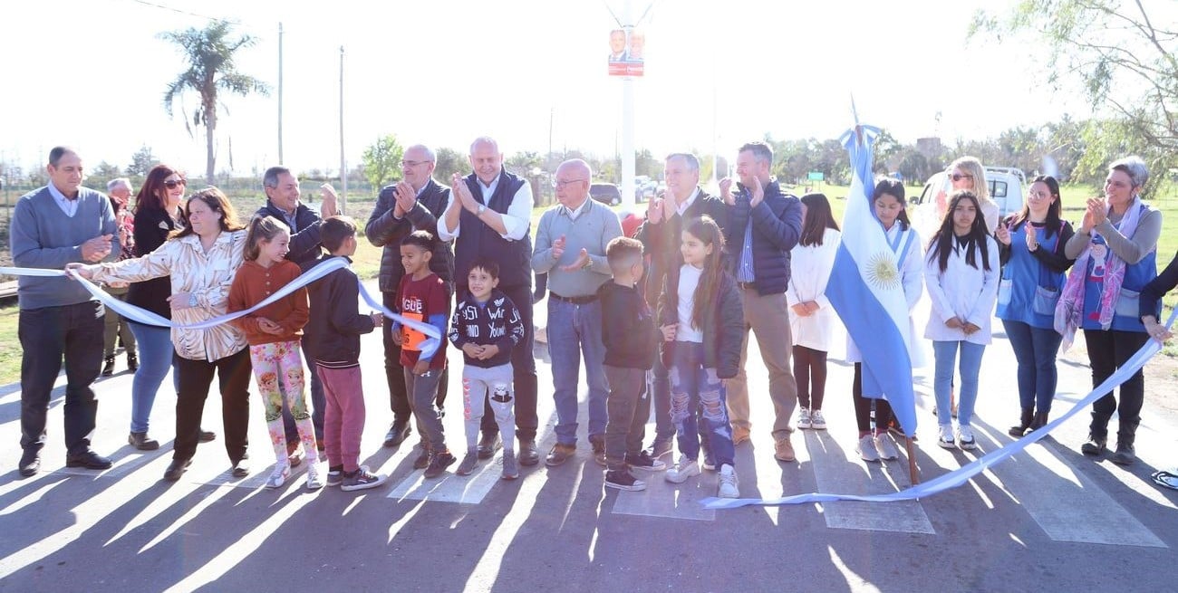 Calvo inauguró una obra esperada por décadas en Garibaldi