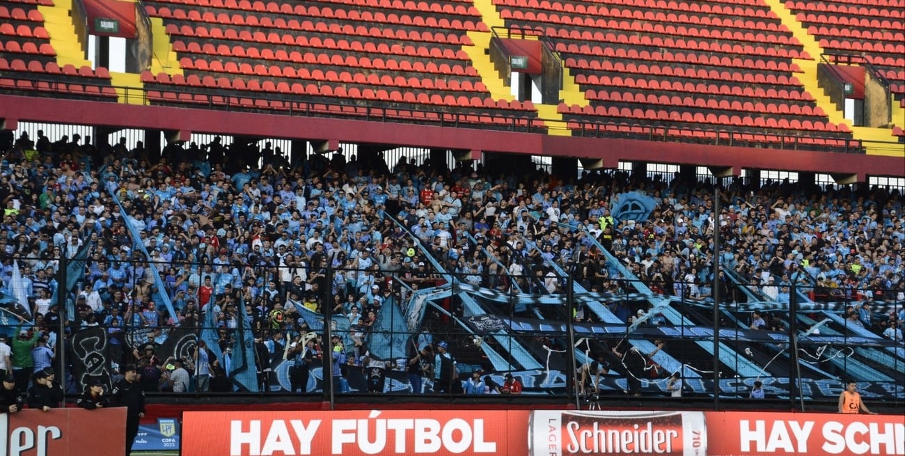 Encontronazo entre hinchas de Belgrano y la policía 