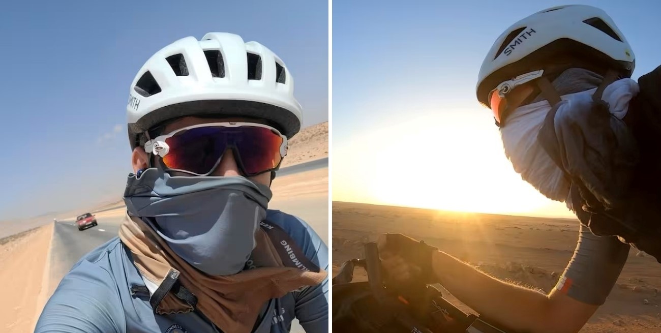 Un argentino obtuvo el Guinnes en ciclismo de larga distancia al atravesar el Sahara