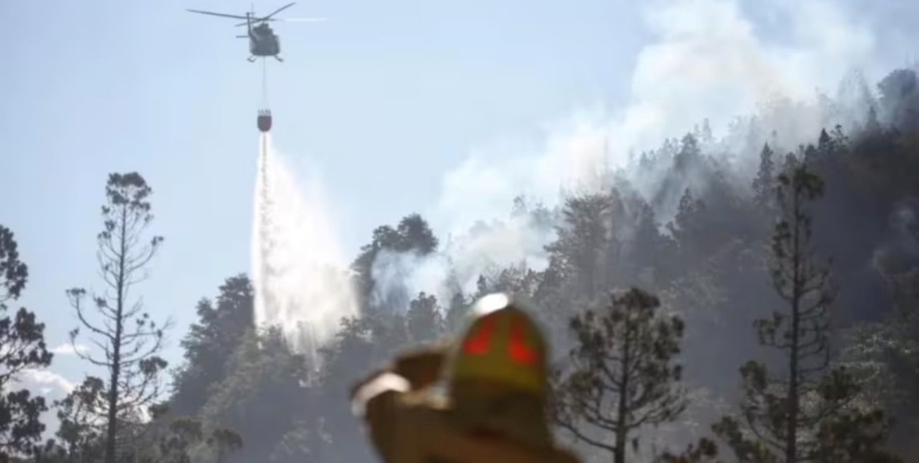 Incendio en el Parque Los Alerces: 60 brigadistas y un avión se suman para contener el fuego