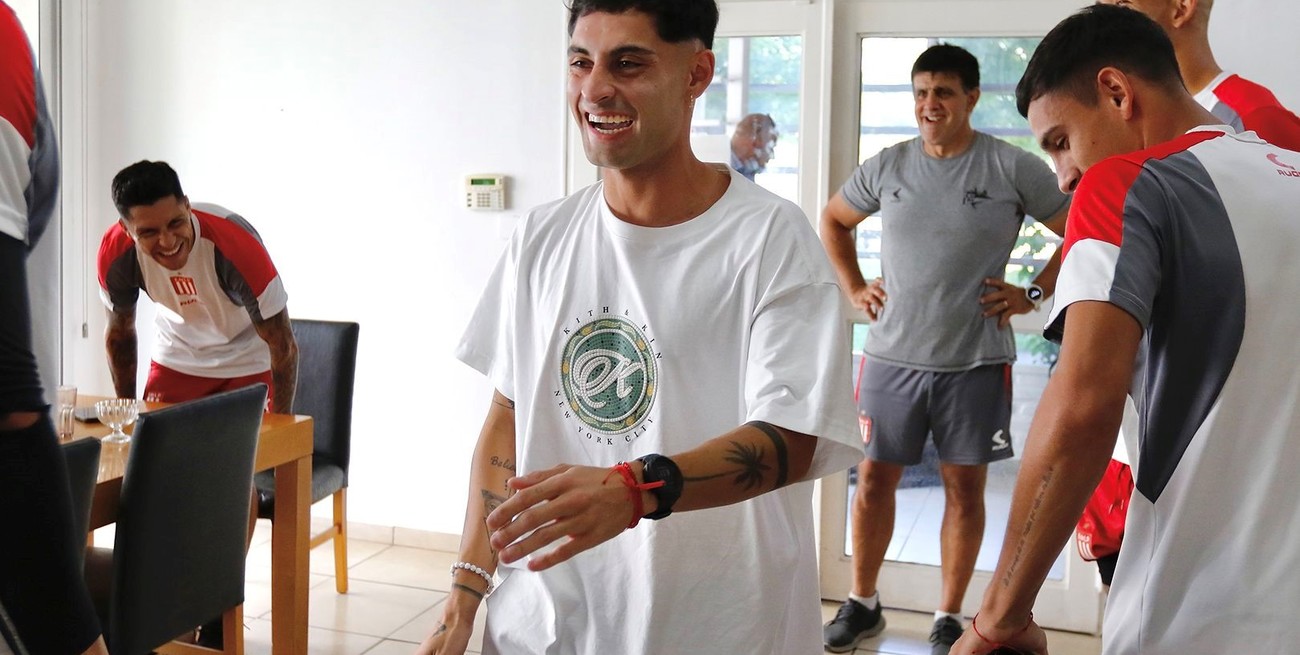 Javier Altamirano se reencontró con el plantel de Estudiantes 