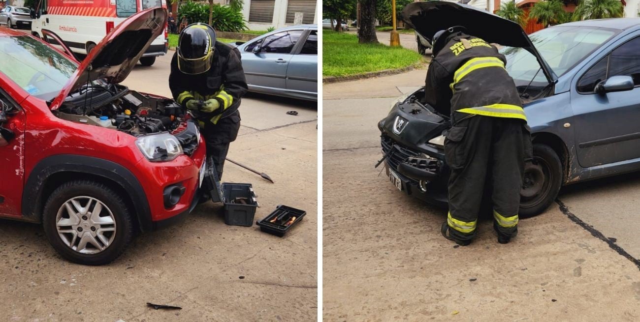 Accidente de tránsito en la intersección de Piedras y Obispo Boneo