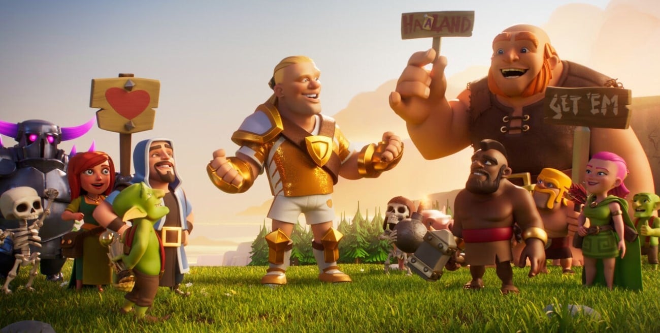 Video: Erling Haaland tendrá su propia carta en el juego Clash of Clans