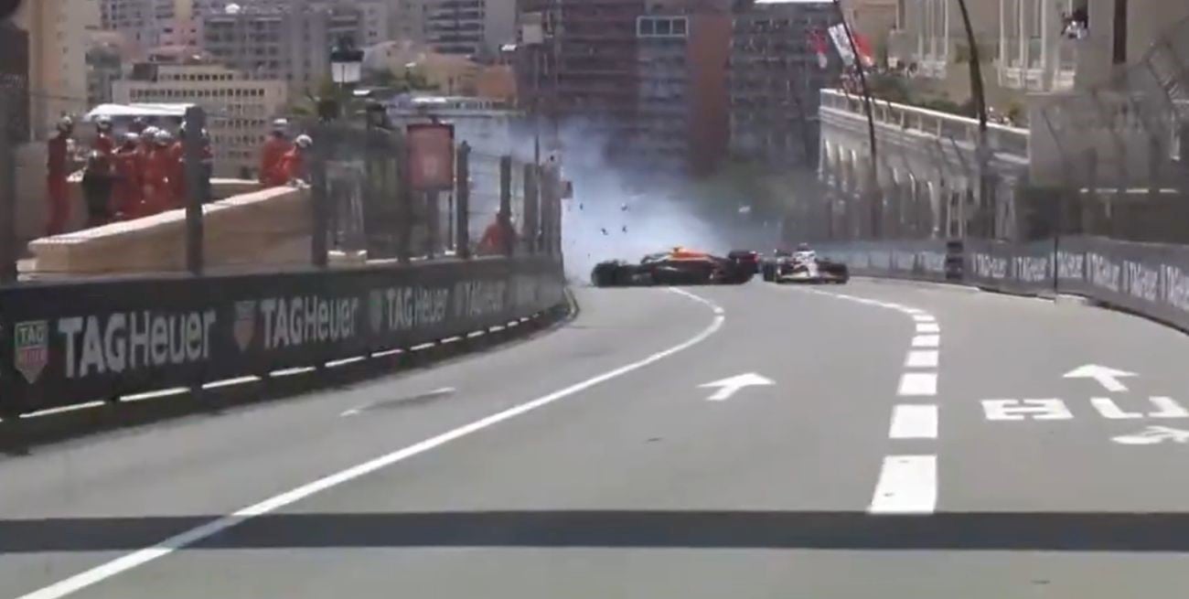 Video: fuerte choque entre Checo Pérez y Magnussen en el GP de Mónaco