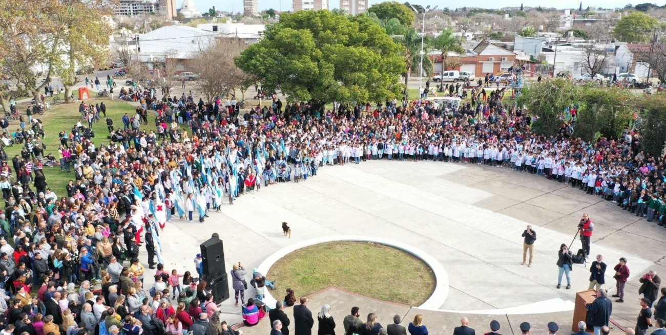 Casilda festejó el Día de la Bandera