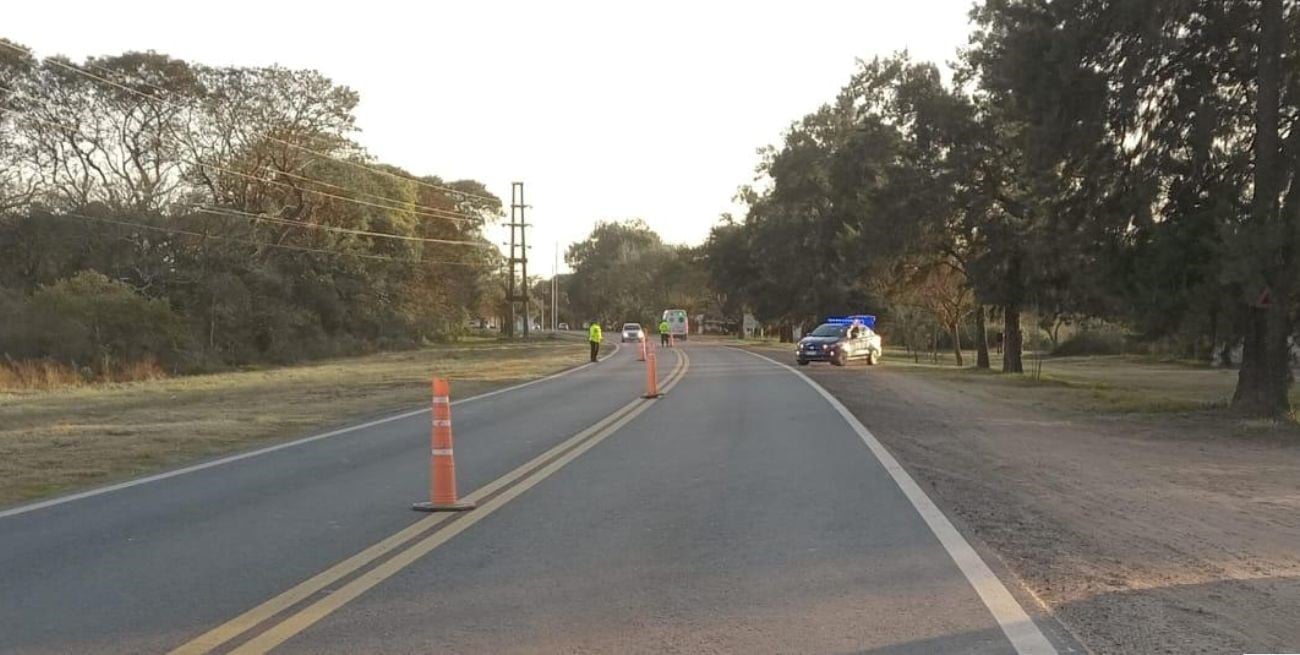 Una madre y su hijo fueron atropellados en la Ruta 1: la mujer murió y el menor está grave