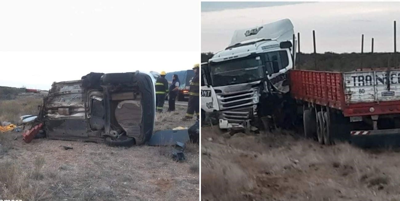 Murieron tres santafesinos en un accidente en Río Negro