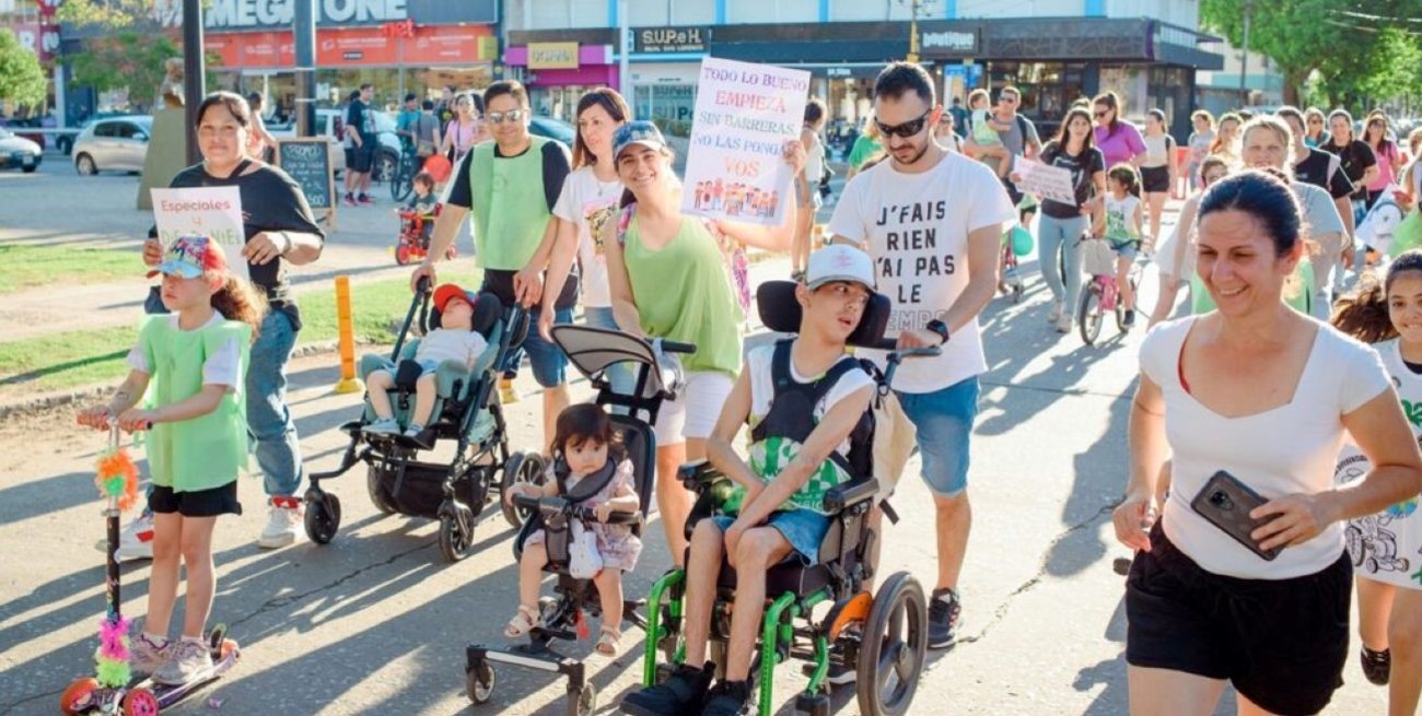 Realizaron una maratón sobre ruedas para visibilizar la parálisis cerebral infantil