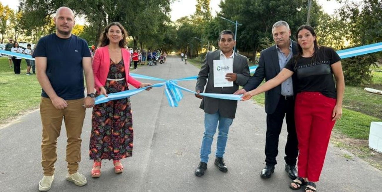 Chovet celebró su centenario con la inauguración del Paseo Recreativo 